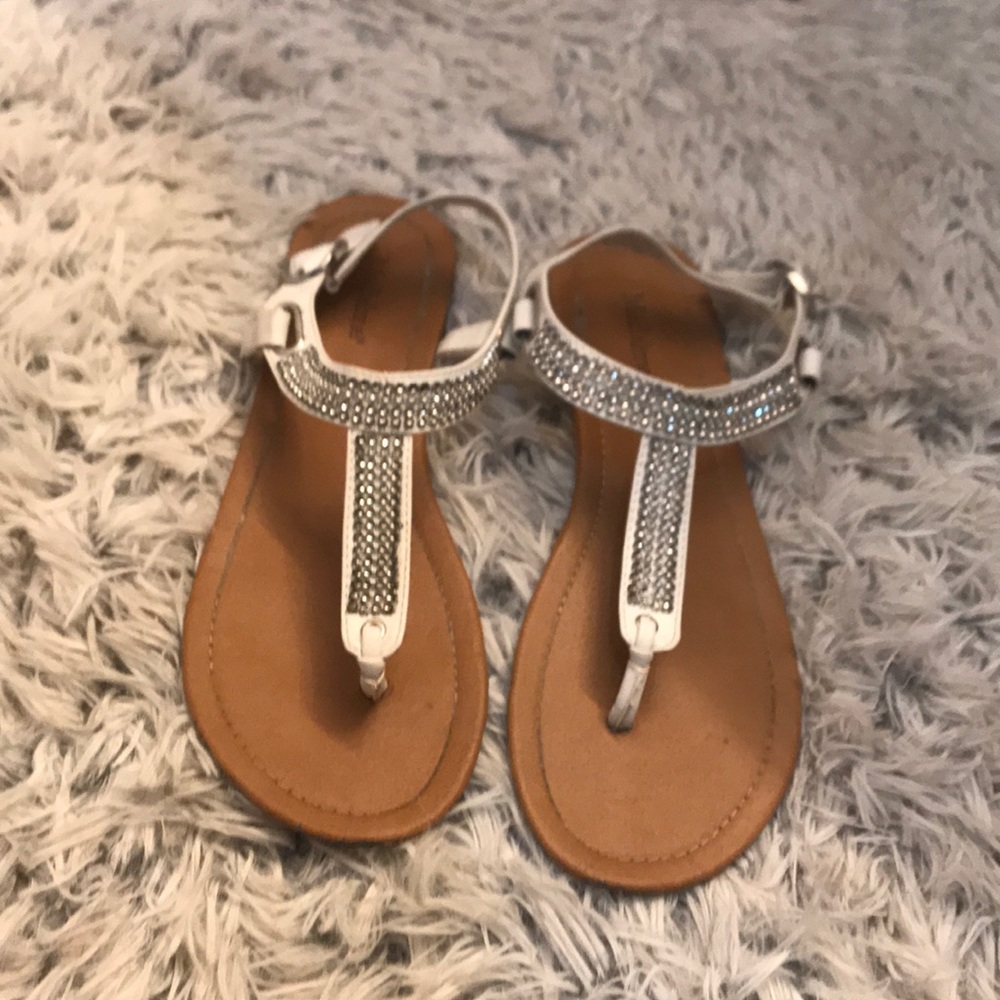White sandals